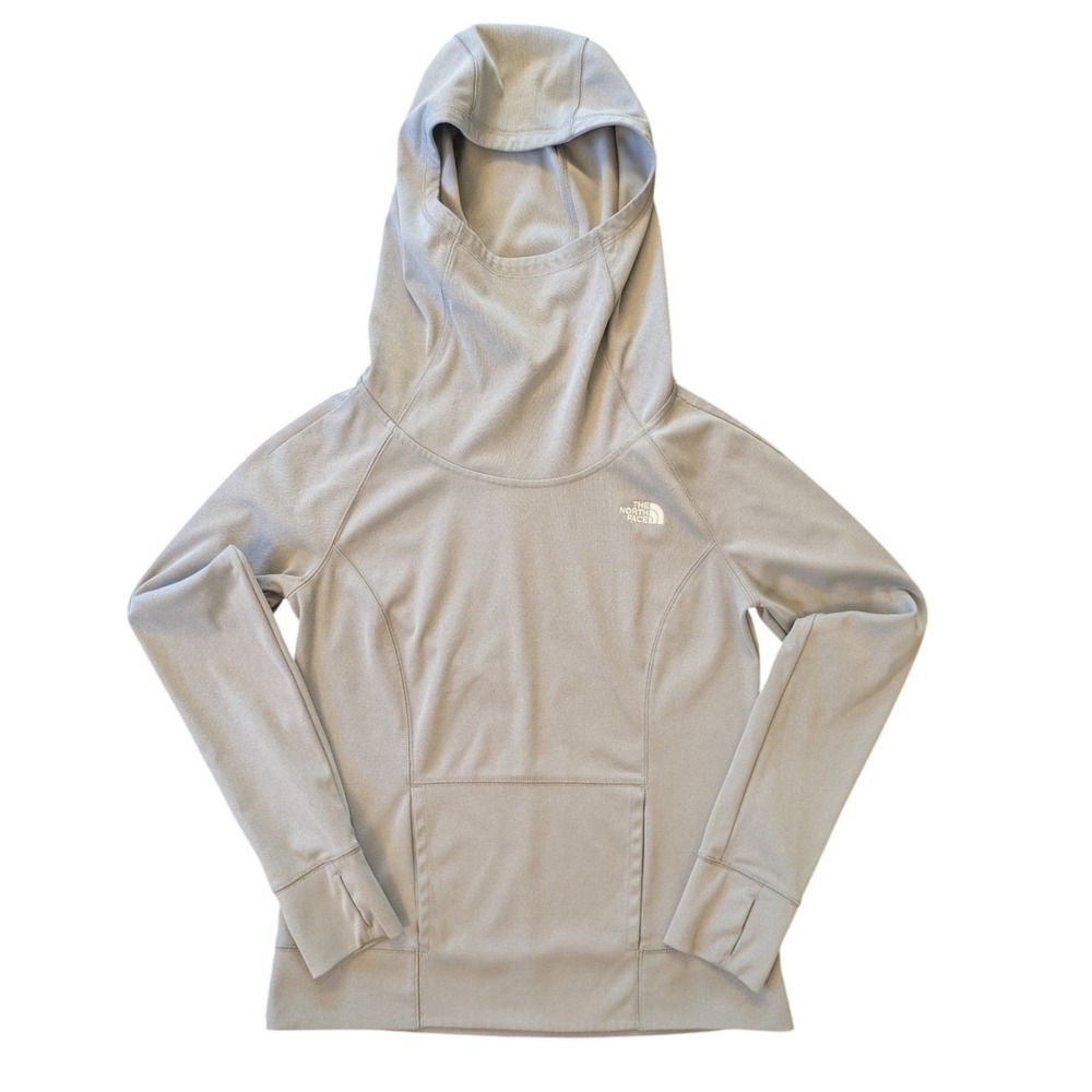 The North Face Women's FlashDry Performance Hoodie Size Medium Gray Gorpcore